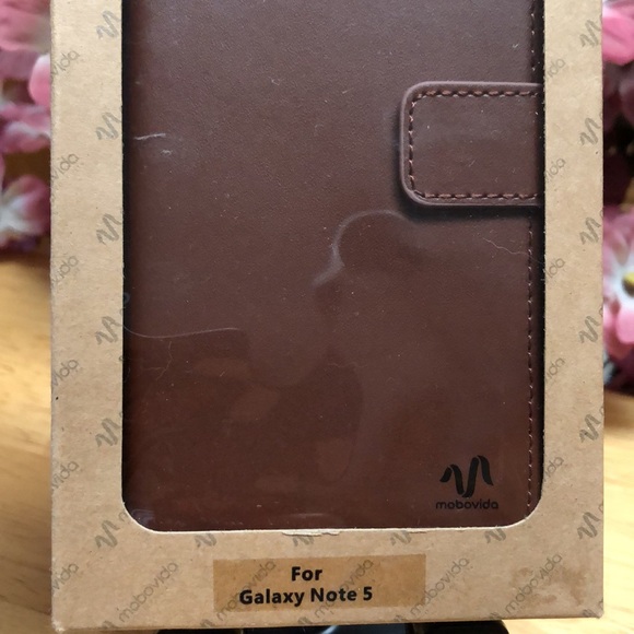 “Mobovida” Leather Galaxy Note 5 Card Case 📱 - Picture 8 of 9